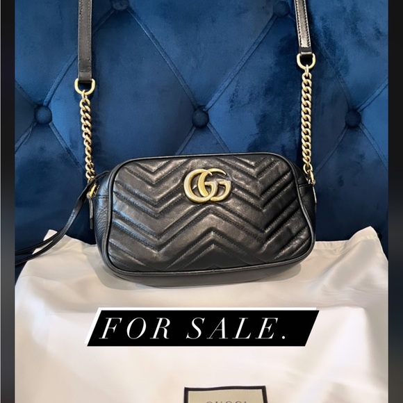 Gucci Black Quilted Leather Crossbody Bag - Picture 3 of 4